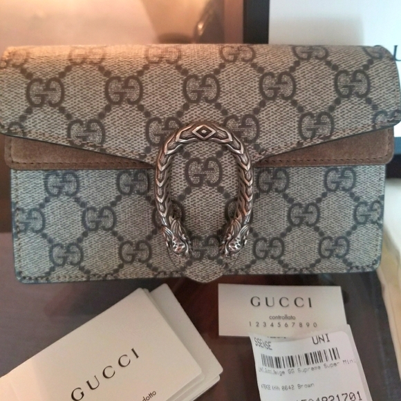 ***SOLD*** Gucci GG Supreme Super Mini Dionysus Bag - Picture 3 of 9